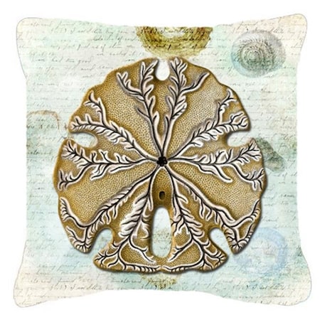 Carolines Treasures Carolines Treasures SB3026PW1414 14 x 14 in. Sand Dollar Fabric Decorative Pillow SB3026PW1414